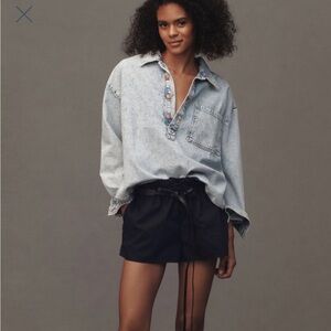 Pilcro Light Blue Denim Top